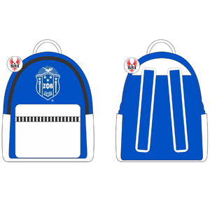 Mochila con Bordado de la Hermandad Zeta Phi Beta para Mujer, Artículos Griegos |   Mochila de Viaje Personalizada Sublimada para Mujeres de la Hermandad ZPB - Product Image 1