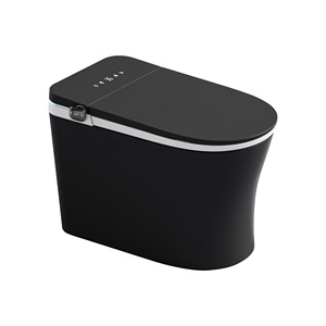 Toilette intelligente avec capteur d'ouverture/fermeture automatique du couvercle, siège chauffant, chasse d'eau, télécommande, étanche, à poser au sol, M929 Smart Toil - Product Image 1