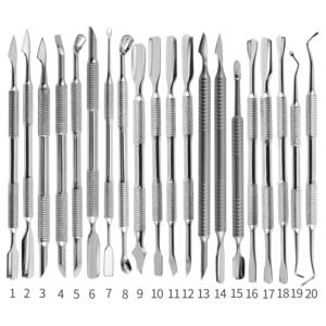 Empujador de Cutícula de Doble Punta Estilo Ruso de Acero Inoxidable para Piel Muerta Herramientas para Uñas Venta al por Mayor de Fábrica - Product Image 1