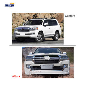 GUGO <span class=keywords><strong>2021</strong></span> Actualización de estilo de lujo para Toyota para <span class=keywords><strong>Land</strong></span> <span class=keywords><strong>Cruiser</strong></span> 200 piezas de coche delanteras y traseras de alta calidad parrillas de parachoques nueva venta - Product Image 2