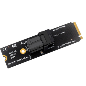 <span class=keywords><strong>M</strong></span>.2 NVME PCIE 4.0 ke SFF8643-U.2, ekspansi Desktop Riser Card <span class=keywords><strong>M</strong></span>.2 untuk NVME ke .2 kartu adaptor Mini Sas 8643 ke 8639 - Product Image 4
