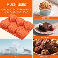 Moules à gâteau en silicone sans BPA en forme de citrouille pour Thanksgiving, moules à biscuits, moule à muffins, moule à cupcakes, moule à chocolat en silicone