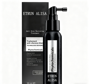 Спрей для окрашивания волос Private Label: от седины к черному цвету, восстанавливающий, на основе травяной смеси Polygonum Multiflorum - Product Image 1