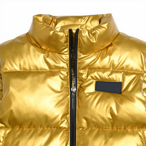 Veste d'hiver pour garçon, col mandarin, fermeture éclair, rembourrée, surdimensionnée, imperméable, vêtements de travail, logo personnalisé en gros - Product Image 6