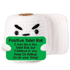 Mini tích cực khoai tây Handmade Crochet dệt kim búp bê tình cảm hỗ trợ vui tích cực Crochet Ong Ong hạnh phúc búp bê với thẻ - Product Image 6