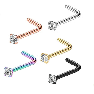 Yiwu DAICY <span class=keywords><strong>pas</strong></span> <span class=keywords><strong>cher</strong></span> prix 316L en acier inoxydable <span class=keywords><strong>nez</strong></span> <span class=keywords><strong>Piercing</strong></span> pôle droit, pôle plié, S-pôle <span class=keywords><strong>nez</strong></span> anneau <span class=keywords><strong>Piercing</strong></span> bijoux en gros - Product Image 2