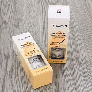 Fond de teint liquide professionnel Tlm 30 ml, maquillage changeant de couleur, couvrant, correcteur, longue durée, soin de la peau - Product Image 4