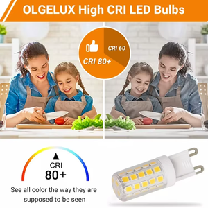 AC110V-130V Dim G9 dẫn ánh sáng bóng Đèn Dimmable 3000K ấm trắng 4W tương đương với bóng đèn <span class=keywords><strong>halogen</strong></span> <span class=keywords><strong>40W</strong></span> - Product Image 4