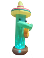 Cinco De Mayo en forme De Cactus, décoration De fête mexicaine, guitare gonflable pour Halloween, décor De vacances