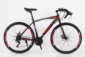 Vélo <span class=keywords><strong>de</strong></span> course tout-terrain pour adultes DomeRide 700c avec cadre en acier carbone, fourche à suspension, guidon courbé, pour hommes et femmes - Product Image 6