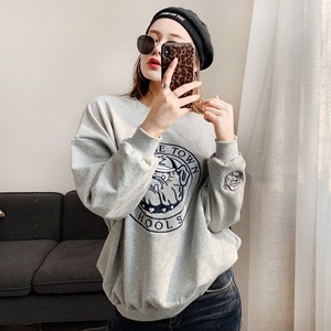 เสื้อฮู้ดดี้ถักลายปักสำหรับสุนัข สีเทา น่ารัก สวมใส่สบาย เหมาะกับทุกฤดู เสื้อผ้าสัตว์เลี้ยงสำหรับสุนัข ชุดคู่แม่ลูก - Product Image 6