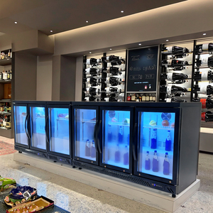 <span class=keywords><strong>Mini</strong></span>-congélateur de supermarché avec porte vitrée, refroidissement direct mécanique, vitrine de comptoir pour <span class=keywords><strong>vin</strong></span> - Product Image 1