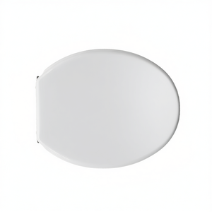 Cubierta para asiento de inodoro, color blanco, 50,5 cm de largo, 37,5 cm de ancho, de plástico, de una sola pieza, para uso en el baño - Product Image 3