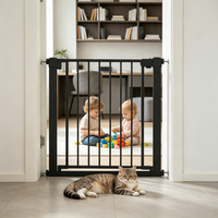 Barrières de sécurité intérieures rétractables et extensibles sans perçage pour animaux domestiques, enfants, bébés et tout-petits, pour escaliers