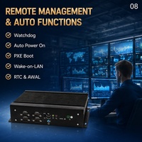 Nouveau mini PC industriel sans ventilateur Intel Core I5-1235U DDR4 6COM double LAN 2.5G GPIO pour l'automatisation industrielle