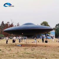 Ovni géant personnalisable à télécommande, gonflé à l'hélium, marque GAUSS, thème soucoupe volante, style extraterrestre, pour conception de scène commerciale