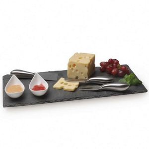 <span class=keywords><strong>Plateau</strong></span> <span class=keywords><strong>en</strong></span> <span class=keywords><strong>ardoise</strong></span> noire naturelle Coffret cadeau pour apéritif <span class=keywords><strong>Plateau</strong></span> de service à tapas Mini cuillères à apéritif Plats sur <span class=keywords><strong>ardoise</strong></span> - Product Image 2