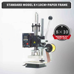 220V 500W Electric Small Hot Stamping Machine Leather Paper Embossing Press Machine Manual Number <b>Plate</b> Embossing - Product Image 3