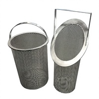 Panier filtrant perforé à dessus incliné de conception spéciale, en acier inoxydable, avec maille carrée en nylon pour filtre de panier