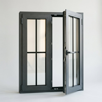 Fenêtre à battant en aluminium de haute performance, norme américaine NFRC, insonorisée, pour chambre et villa