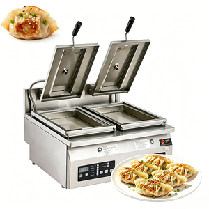 Parrilla Eléctrica de Acero Inoxidable de Alta Eficiencia para <span class=keywords><strong>Gyoza</strong></span> Japonesa, Equipo Comercial para Cocinar Dumplings Fritos - Product Image 3