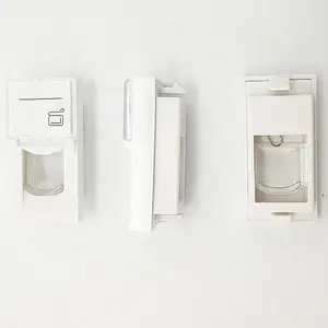 샘플 무료 표준 22.5X45cm 흰색 플라스틱 프렌치 형 페이스 플레이트 ID 및 먼지 커버 셔터