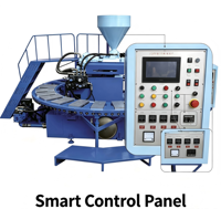 Machine automatique rotative pour la fabrication de pantoufles en PVC et TPR avec moteur et engrenages |   Ligne de production entièrement automatique de moulage de semelles de chaussures et de sandales
