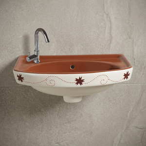 Glossy White Solid Surface Wall Hung Wash Basin One Piece Bathroom Sink for Villa Mall Commercial Projects Wholesale - Product Image 2