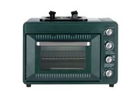 Mini four à gaz portable en métal pour l'extérieur, avec allumage électronique, sécurité de la flamme, facile à nettoyer, pour une utilisation en cuisine