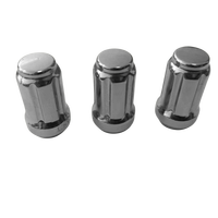 Écrou de roue Taida Auto Part 16+1 pièces en alliage d'acier chromé à 6 cannelures M14x1.5, universel, neuf