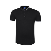 Conjunto de Uniforme de Barista de 3 Piezas con Logotipo Personalizado, Camisa Polo Roja con Cuello Mao, Delantal Negro y Gorra de Béisbol