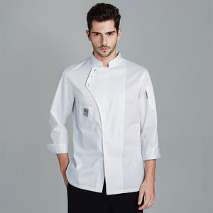 Divisa <span class=keywords><strong>da</strong></span> <span class=keywords><strong>Chef</strong></span> Bianca <span class=keywords><strong>da</strong></span> <span class=keywords><strong>Uomo</strong></span> Taglie Forti a Maniche Lunghe Vendita all'Ingrosso per Hotel Ristorante Sala <span class=keywords><strong>da</strong></span> Pranzo e Bar - Product Image 3