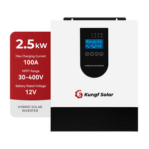 Convertisseur solaire hybride 12V <span class=keywords><strong>2</strong></span>,5KW à onde sinusoïdale pure avec écran LCD MPPT, sortie unique, pour usage domestique, OEM - Product Image 1