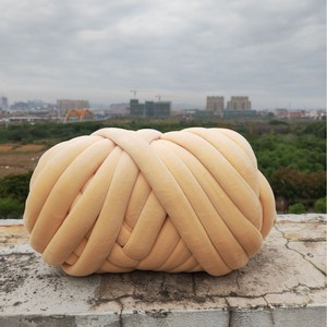 Hilados de loto, venta al por mayor, 1500g, 3cm, tubo de algodón de terciopelo corto, trenza rellena, manta tejida a mano, hilo grueso - Product Image 2
