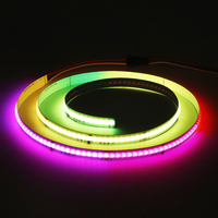 Dc5v 12v 24v 512led 840 leds rvb adressable couleur cob led bande lumineuse