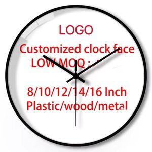 นาฬิกาติดผนังดิจิตอลสามมิติขายดีนาฬิกาติดผนังโลโก้ที่กำหนดเองได้นาฬิกาตกแต่งห้องนั่งเล่นแบบไร้เสียง3D OEM/ODM - Product Image 6