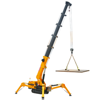 Grue araignée mobile électrique diesel de 3 tonnes et 5 tonnes, grue araignée de chantier robuste avec certification CE