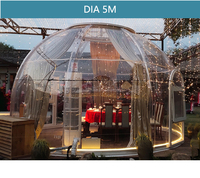 Dôme Transparent personnalisé pour l'extérieur, maison de bulles, Structure modulaire, maison de soleil ronde étanche