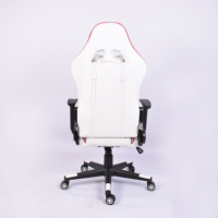 Chaise de jeu ergonomique confortable en cuir de style course pour filles, idéale pour l'e-sport