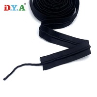 Élastique tricoté noir blanc de 4cm avec cordon pour ceinture de vêtement Textile de maison