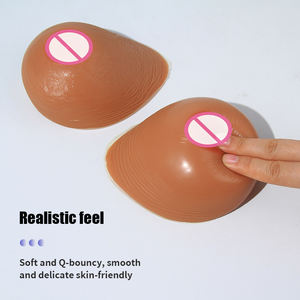 Ucuz fiyat silikon yapay güzel meme formları kahve rengi transeksüel Shemale favori yanlış göğüsler - Product Image 3