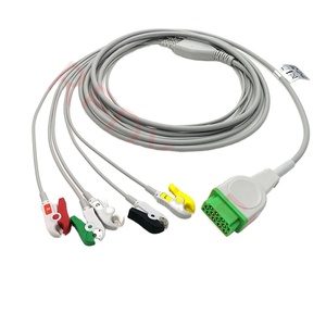 Câble ECG compatible <span class=keywords><strong>GE</strong></span> Marquette 5 fils Dash 4000 avec clip Grabber - Product Image 2