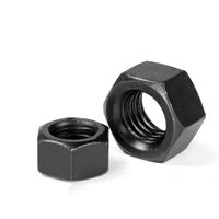 Écrou hexagonal en acier allié de grade 8, oxyde noir, UNC, ASME B18.2.2, pour machines lourdes