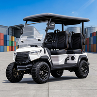 Carrito de Golf para 4 Personas con Asientos de Felpa, Fácil de Controlar, Resistente, para Campos de Golf, Eléctrico, para Carreteras No Públicas, con Certificación DOT y CE