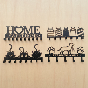 Porte-clés mural multifonctionnel moderne à un seul niveau pour la maison, idéal pour le salon - Product Image 2