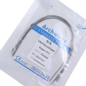 Arcs orthodontiques en acier inoxydable 012 014 016 018 020, ovales, pour mâchoire supérieure et inférieure, fil dentaire orthodontique, ISO13485, stérile - Product Image 2