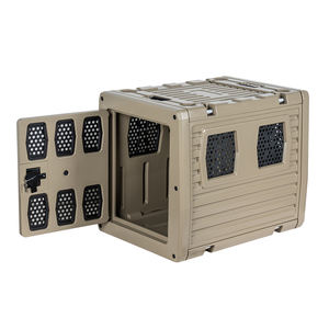 KUER Portable Travel Pet Dog Kennel Cage <span class=keywords><strong>Caja</strong></span> <span class=keywords><strong>de</strong></span> transporte <span class=keywords><strong>de</strong></span> coche <span class=keywords><strong>de</strong></span> plástico rotomoldeado con cierre <span class=keywords><strong>de</strong></span> botón <span class=keywords><strong>para</strong></span> perros grandes y uso en interiores - Product Image 4