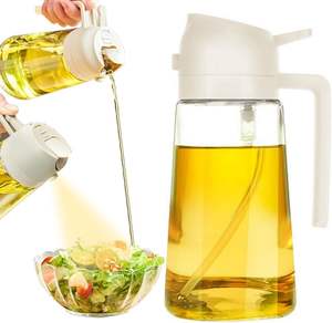 Venta al por mayor de pulverizadores de aceite de 16oz/470ml para cocinar, botella de aceite, utensilios de cocina, freidora de aire, ensaladas, barbacoa - Product Image 1