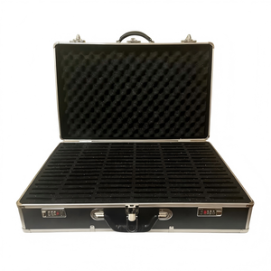 Boîte de rangement pour cartes de classement en aluminium de 6 rangées et 96 emplacements, boîte de rangement BGS pour cartes - Product Image 1