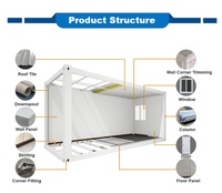 Dreammaker-casas contenedoras extensibles, fáciles de instalar, de lujo, paquete plano de 20 pies, a la venta, casas prefabricad